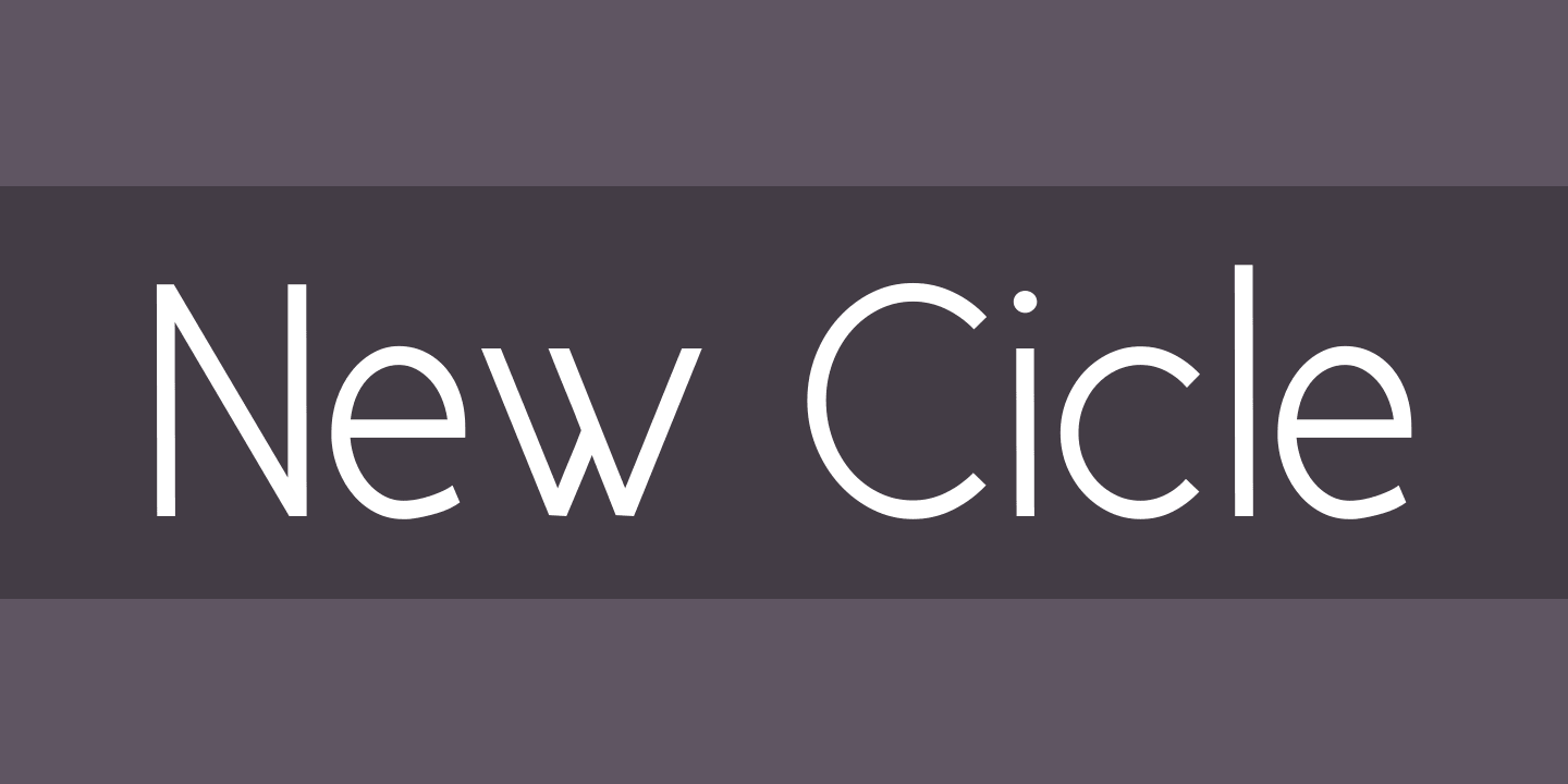 New Cicle Font